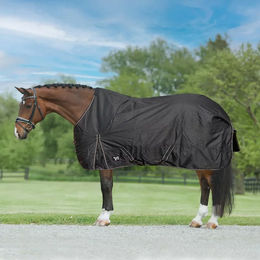 Produktbild von York Outdoor-Pferdedecke in Gold-Schwarz aus Polyester