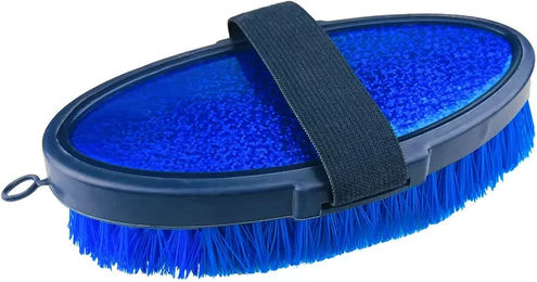Produktbild von York Pferdebesen Bürste aus Gummi Blau
