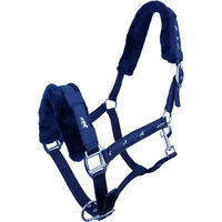 Produktbild von York Pferdehalfter aus Fleece in Blau und Silber
