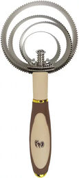 Produktbild von York Pferdestriegel aus Edelstahl in Braun und Beige