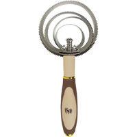 Produktbild von York Pferdestriegel aus Edelstahl in Braun und Beige
