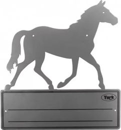 Produktbild von York Plaque für das Reiten aus Metall in Grau