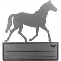 Produktbild von York Plaque für das Reiten aus Metall in Grau