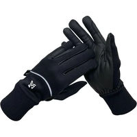 Produktbild von York Polarica Winter-Griffhandschuhe aus Leder und Polyester Schwarz Unisex Größe M