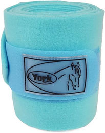 Produktbild von York Polobänder für Pferde aus Fleece in Blau und Türkis