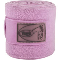 Produktbild von York Polobänder Gamaschen aus Fleece für Pferde in Lila und Rosa