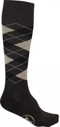 Produktbild von York Reitsocken Karo Schwarz Unisex Größe 35/37