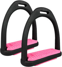 Produktbild von York Reitsteigbügel aus Kunststoff 10 cm Schwarz Rosa