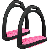Produktbild von York Reitsteigbügel aus Kunststoff 10 cm Schwarz Rosa