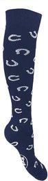Produktbild von York Reitstrümpfe hoch Blau Unisex Polyester Größe 32/34