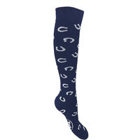 Produktbild von York Reitstrümpfe hoch Blau Unisex Polyester Größe 32/34