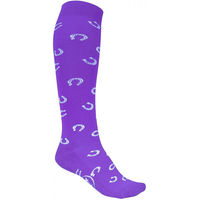 Produktbild von York Reitstrümpfe Unisex aus Polyester Lila Größe 32/34