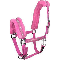 Produktbild von York Softy Pferd Halfter aus Fleece in Rosa für Vollblut