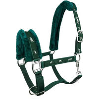 Produktbild von York Softy Pferdehalfter aus Fleece in Grün für Ponys