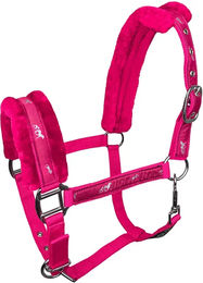 Produktbild von York Softy Pferdehalfter aus Fleece in Rosa für Ponys
