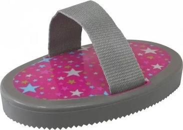 Produktbild von York Stars Zackenstriegel für Pferde aus Kunststoff in Rosa
