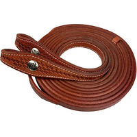 Produktbild von York Tex Western Zügel für Pferde aus Leder in Braun