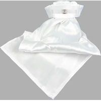 Produktbild von York Tilia Plastron Brustpanzer für Hunde in Silber und Weiß aus Polyester