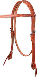 Produktbild von York Westernowa Sierra Westerntrense aus Leder für Pferde in Braun