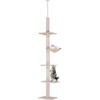 Produktbild von Youjia Kratzbaum Deckenhoch höhenverstellbar Beige mit Deckenspanner