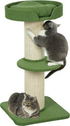 Youjia Kratzbaum für Katzen 91cm Grün mit Katzenbett und Plattform aus Polyester – Bild 1 von 2