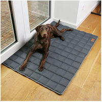 Produktbild von yourGEAR Lana Hundematte aus Baumwolle grau 120 x 80 cm waschbar