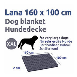 yourGEAR Lana Hundematte XXL 160x100 cm aus Baumwolle Grau waschbar – Bild 1 von 11