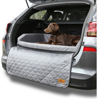 Produktbild von yourGEAR Termoli Hundebett für das Auto mit Ladekantenschutz und Stoßstangenschutz aus Kunstleder in Grau 100x70cm