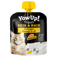 Produktbild von YowUp! Katzensnack Haut & Fell mit Lachs und Rind 85 g - 85 g