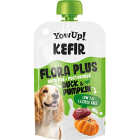 Produktbild von YowUp! Kefir Flora Plus Funktionssnack Ente und Kürbis 115 g für die Verdauung