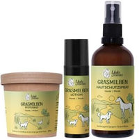 Produktbild von Yuki cares Anti-Grasmilben-Set für Hunde und Pferde gegen Juckreiz durch Grasmilbenbisse