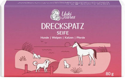 Yuki cares Dreckspatz Shampoo zur Fellpflege für Hunde, Katzen und Pferde Rosa – Bild 1 von 4