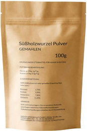 Yuki cares Süßholzwurzel Pulver zur Unterstützung der Magen-Darm-Funktion für Tiere 1000g - 100 g – Bild 1 von 2