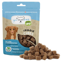 Produktbild von yummeez Green Life Veggie Cubes Veganer Belohnungssnack Getreidefrei 100 g - 100 g