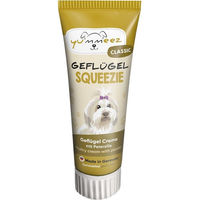 Produktbild von Yummeez Squeezie Geflügel Paste mit hohem Fleischanteil ohne Farb- und Aromastoffe 75g - 4 x 75 g