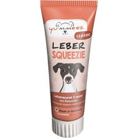 Produktbild von yummeez Squeezie Leber Paste Schwein getreidefrei und ohne Zucker 75g - 4 x 75 g
