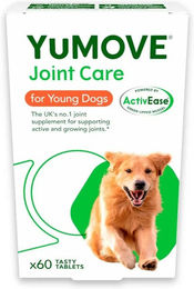 Produktbild von YuMOVE Joint Care Young Dogs Gelenk-Nahrungsergänzung für Welpen mit Fischgeschmack 60 Tabletten