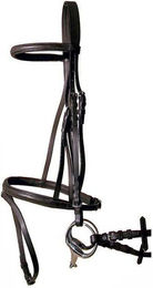 Produktbild von Zaumzeug für Pferde Profil gummiertes Leder Tattini