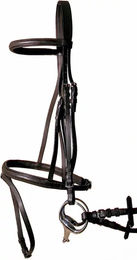 Produktbild von Zaumzeug für Pferde Profil gummiertes Leder Tattini