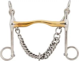 Produktbild von Zaumzeuggebiss für Pferde BR Equitation Soft Contact 14mm shanks 140mm