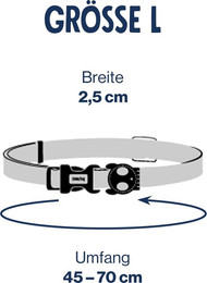 Produktbild von Zee.Dog Hundehalsband Skull - L