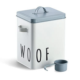 Zeller Futterdose Woof aus Metall weiß/blau – Bild 1 von 6