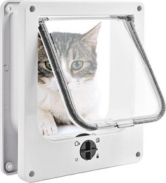 Produktbild von ZEUOPQ Haustierklappe mit 4 Sperrmodi für Katzen und kleine Hunde