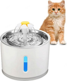 Produktbild von ZEUOPQ Trinkbrunnen 2.4L Katzen Wasserbrunnen Edelstahl - 2,4 l