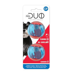 Produktbild von Zeus Duo-Bälle mit LED interaktives Hundespielzeug klein - 2 x 5 cm