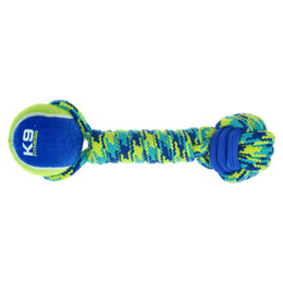 Produktbild von Zeus K9 Seil mit TPR-Ball und Tennisball