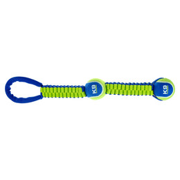 Produktbild von Zeus Zerrspielzeug K9 Zugschlaufe mit Tennisbällen