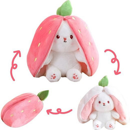 Produktbild von zggzerg Tierkuscheltier Versteckter Hase Plüschtier Erdbeere Karotte Hase