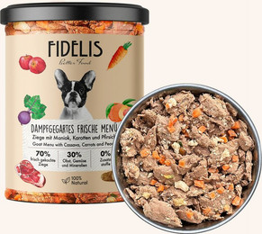 Produktbild von Ziege mit Maniok, Karotten und Pfirsich (im Glas)