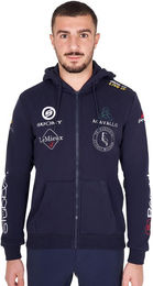 Produktbild von Zipper-Hoodie mit Multilogo Equestro